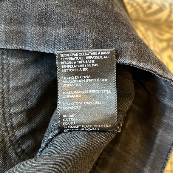 Urban Outfitters I BDG I Flat Front Flared Black Denim Jeans - Picture 9 of 9